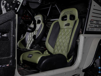 PRP Seats PRP EnduroTrail Reclining Suspension Seat - Gray Tweed - Driver