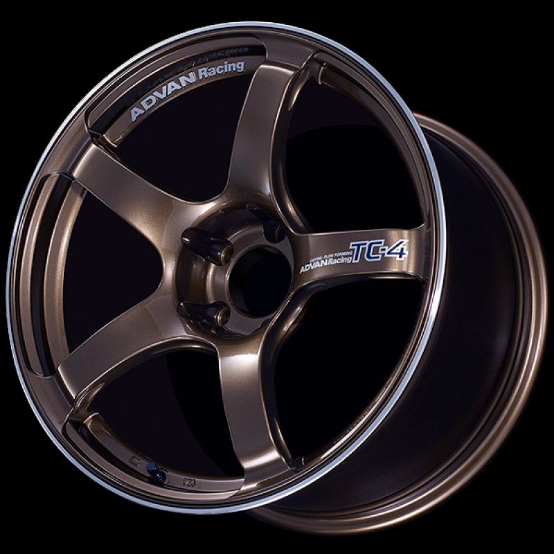 Advan TC4 18x7.5 / +42 Offset / 5x112 / 66.5mm Bore / Umber Bronze Metallic and Ring