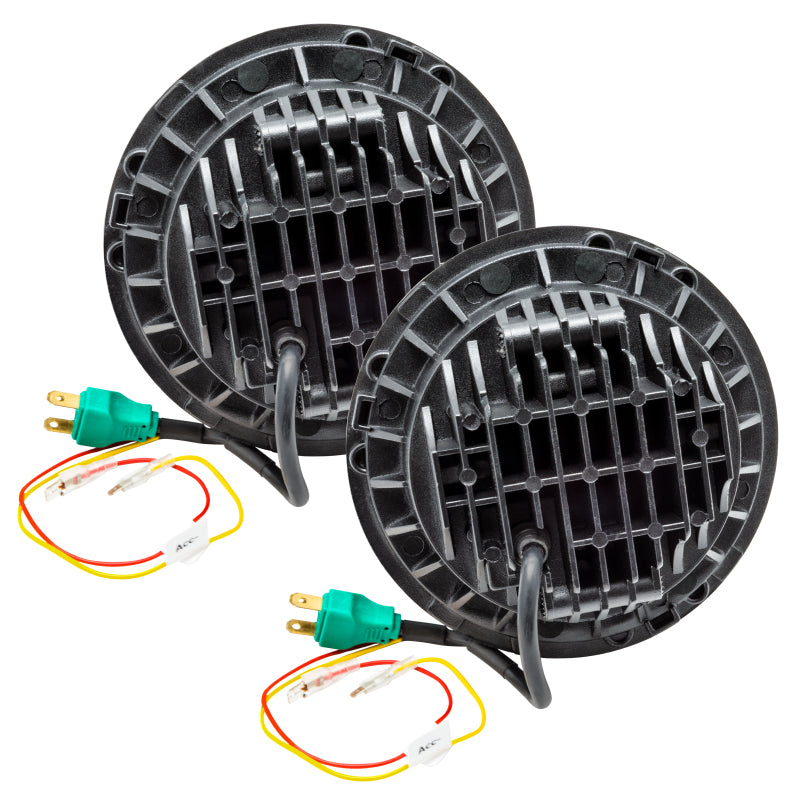 ORACLE Lighting Oracle 7in High Powered LED Headlights - Black Bezel - Green