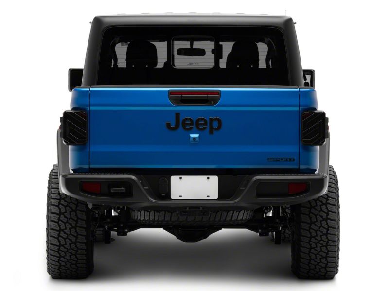 Raxiom 20-23 Jeep Gladiator JT Axial Series LED Tail Lights- Black Housing (Smoked Lens)
