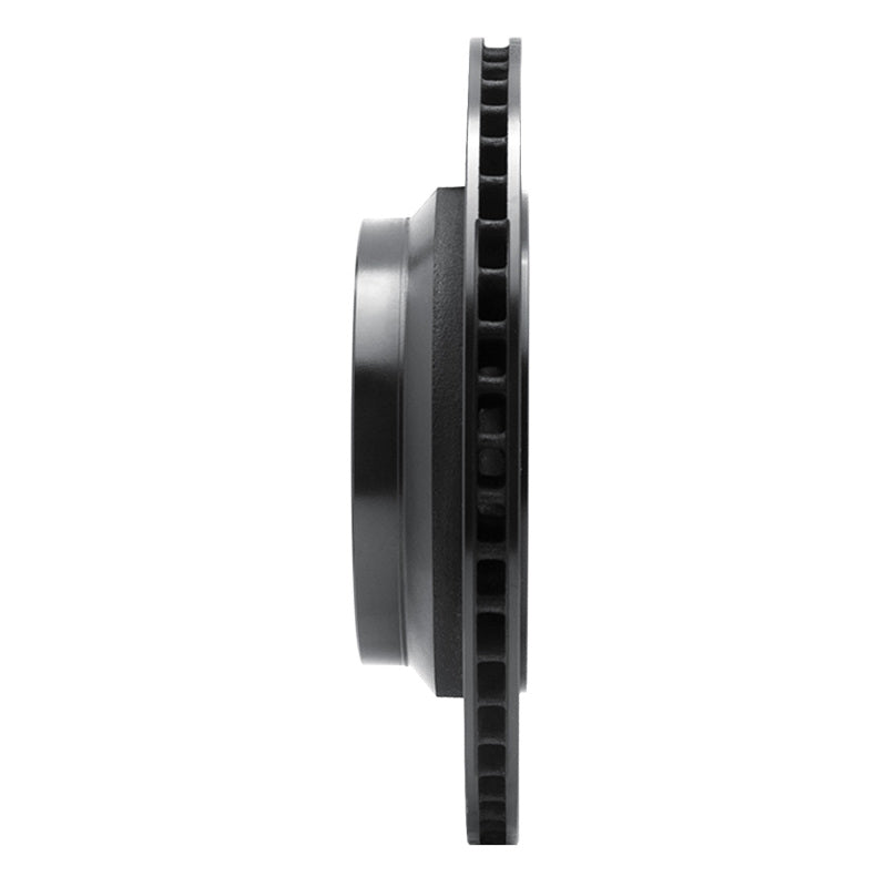 R1 Concepts R1 07-17 Lexus LS460 Rear Right Drilled & Slotted Black Brake Rotor