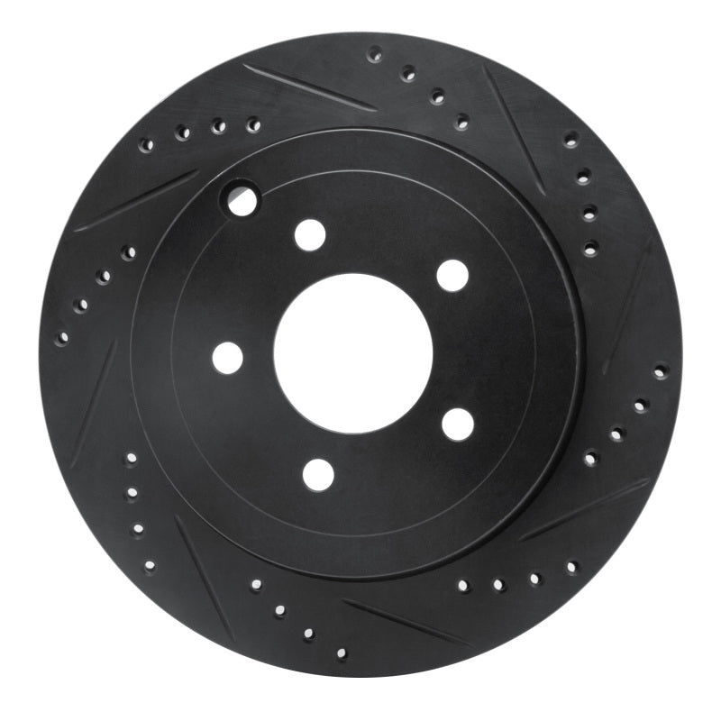R1 Concepts R1 95-97 Ford Ranger (USA/Canada) Front Right Drilled & Slotted Black Brake Rotor