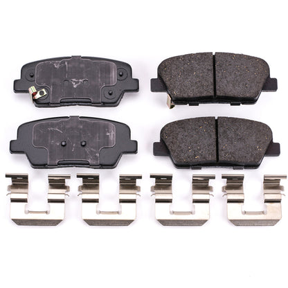 PowerStop Power Stop 2010 Hyundai Genesis Rear Z17 Evolution Ceramic Brake Pads w/Hardware