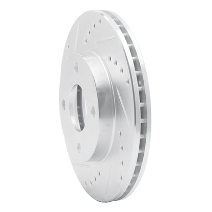 R1 Concepts R1 00-15 Ford Ikon (Mexico / Made In Brazil) Front Left Drilled & Slotted Silver Brake Rotor