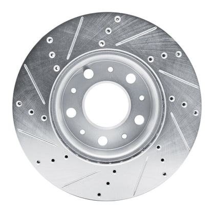 R1 Concepts R1 14-25 Ram Promaster 1500 Front Right Drilled & Slotted Silver Brake Rotor