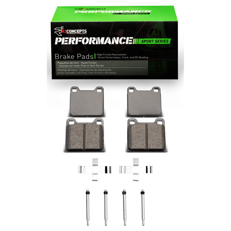R1 Concepts R1 61-91 Mercedes-Benz 250C Front/Rear Performance Sport Pads & Hardware Kit