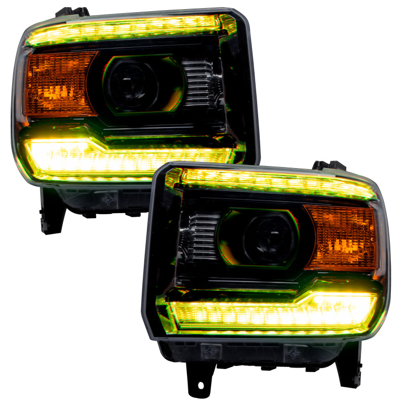 ORACLE Lighting Oracle 14-15 GMC Sierra Headlight DRL Upgrade Kit - ColorSHIFT w/ Simple Controller