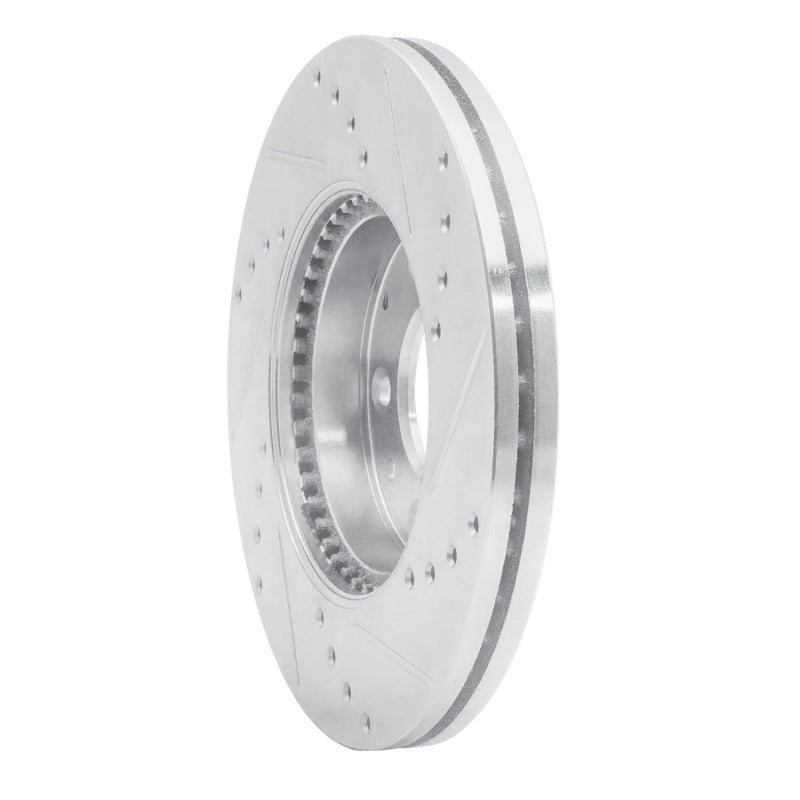 R1 Concepts R1 03-05 Mazda 6 Front Left Drilled & Slotted Silver Brake Rotor