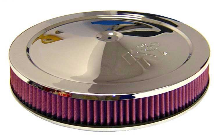 K&N Engineering K&N 14in Red Custom Air Cleaner Assembly - 5.125in ID x 14in OD x 3.87in H