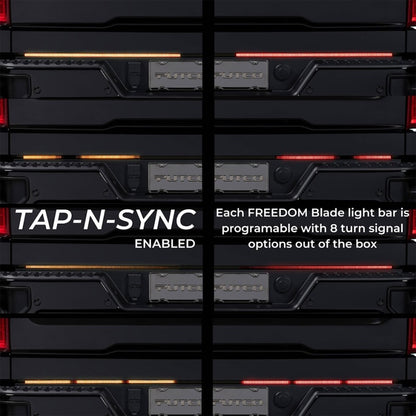 Putco 2024+ Ford F150 w/Factory LED Tail Light & OBS 60in Freedom Blade Tailgate Light Bar