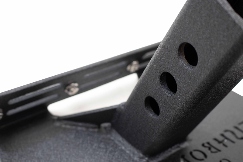 Fishbone Offroad 2In Receiver Hitch Mounted Step - Black Powdercoat Steel