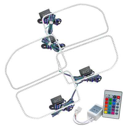 ORACLE Lighting Oracle Ford F250/350 11-16 Halo Kit (Square Ring Design) - w/ Simple Controller