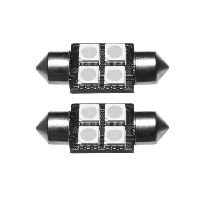 ORACLE Lighting Oracle 33MM 4 LED 3-Chip Festoon Bulbs (Pair) - Blue