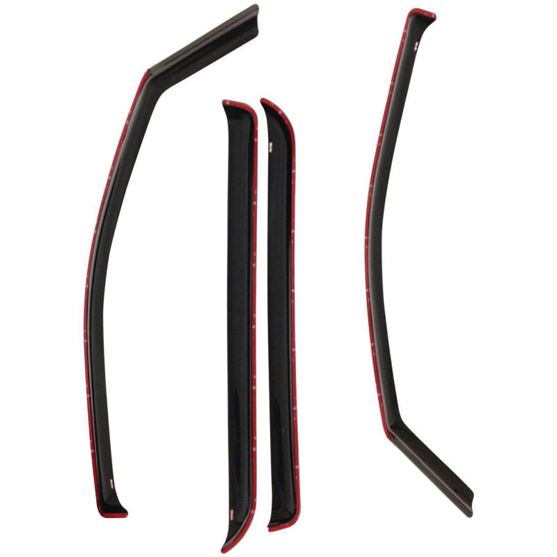 Westin 02-06 Cadillac/Chevy/GMC Escalade ESV/EXT/Avalanche In-Channel Wind Deflector 4pc -Smoke