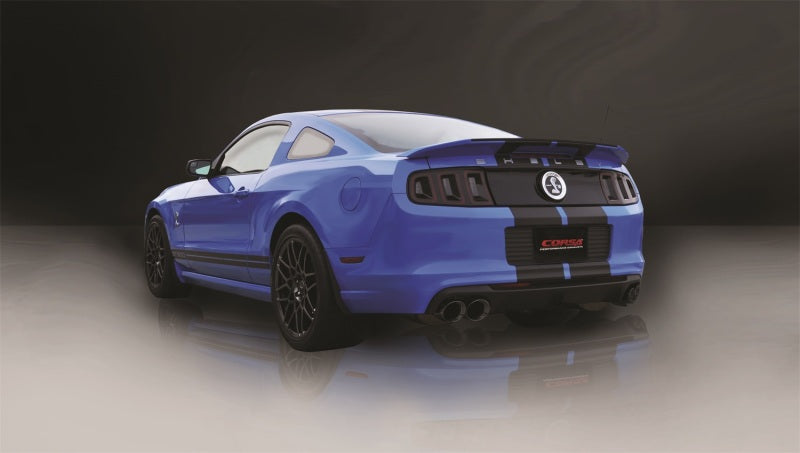 CORSA Performance Corsa 2013-2014 Ford Mustang Shelby GT500 5.8L V8 Black Sport Axle-Back Exhaust