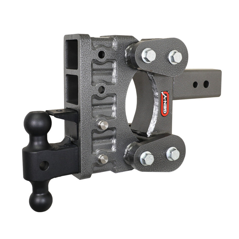 GEN-Y Hitch Gen-Y The Boss Torsion-Flex 3in Shank 6in Drop 21K Hitch w/GH-061 Dual-Ball/GH-062 Pintle Lock
