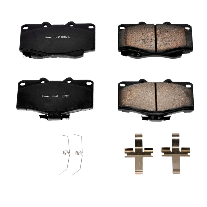 PowerStop Power Stop 96-02 Toyota 4Runner Front Z17 Evolution Ceramic Brake Pads w/Hardware