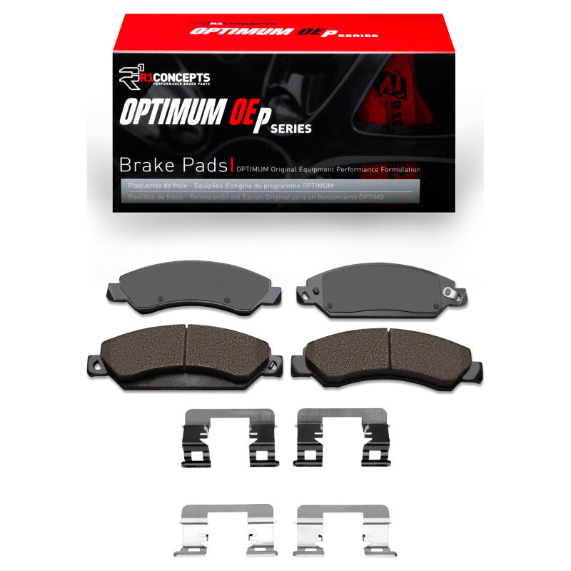 R1 Concepts R1 05-08 Cadillac Escalade ESV Front Optimum OE Pads & Hardware Kit