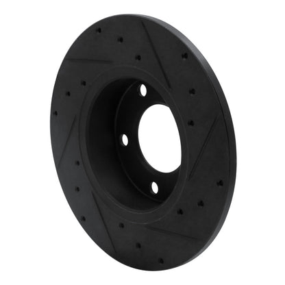R1 Concepts R1 95-98 BMW Z3 Front Left Drilled & Slotted Black Brake Rotor