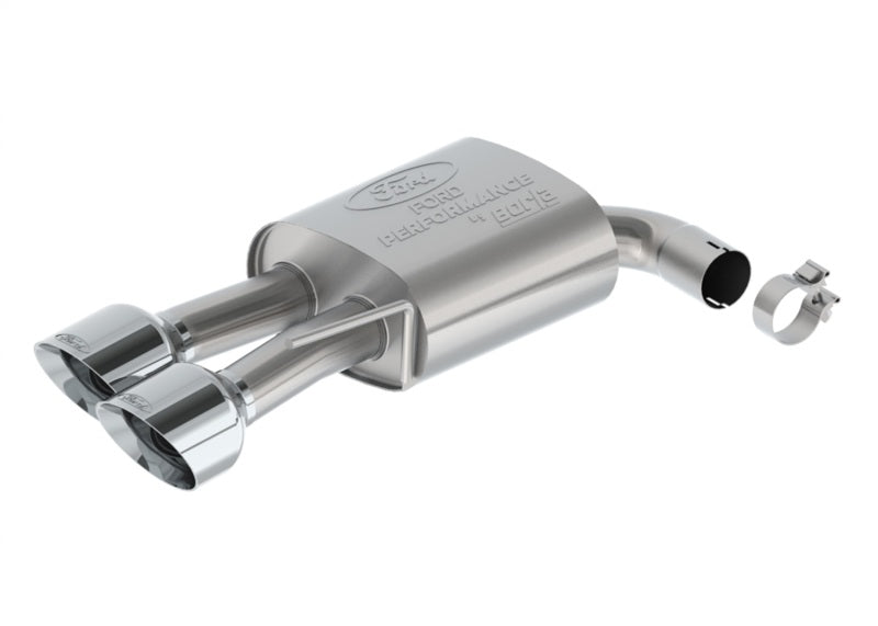 Ford Racing 2024 Mustang 5.0L Sport Non-Active Cat-Back Exhaust w/Valance - Chrome Tip