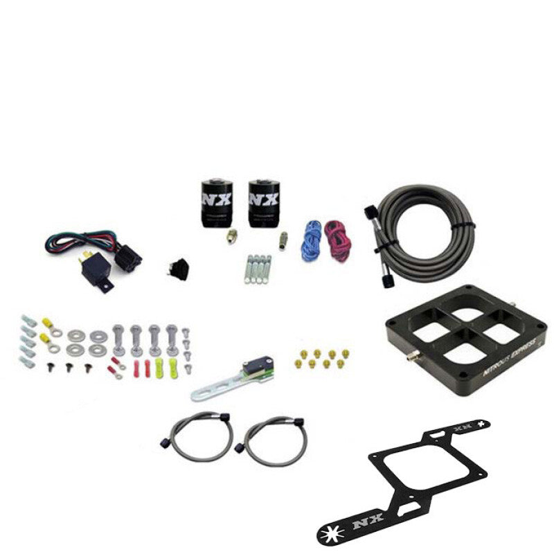 Nitrous Express Dominator Single Entry Billet Crossbar RNC Nitrous Kit (250-750HP) w/o Bottle