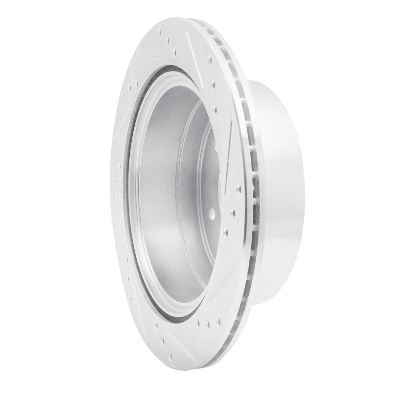 R1 Concepts R1 15-17 Mitsubishi Montero Limited (Mexico) Rear Left Drilled & Slotted Silver Brake Rotor