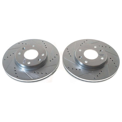PowerStop Power Stop 03-05 Hyundai Sonata Front Evolution Drilled & Slotted Rotor - Pair