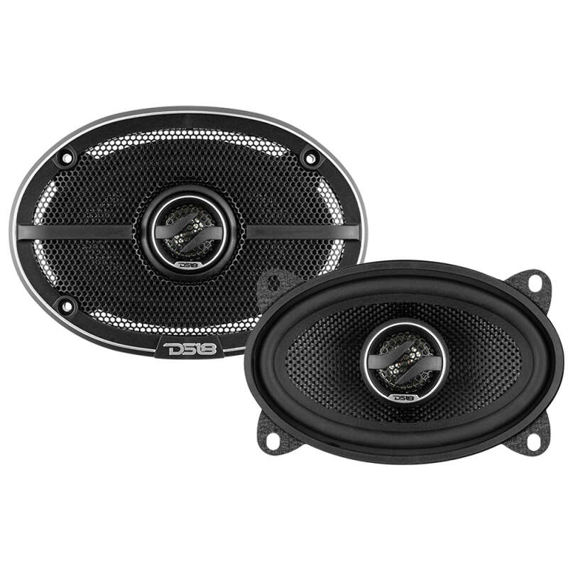 DS18 4x6in 60 Watts RMS 4 ohm 2-Way Coaxial Speaker w/ Kevlar Cones