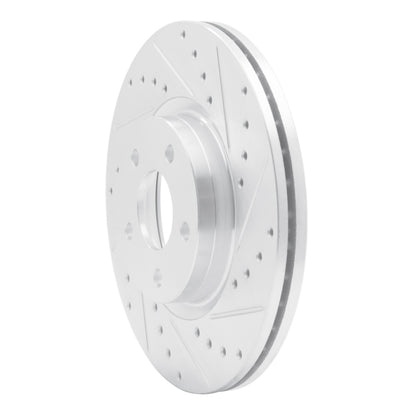 R1 Concepts R1 04-19 Ford Escape Front Right Drilled & Slotted Silver Brake Rotor