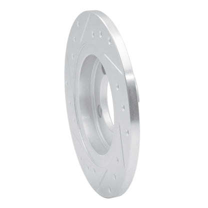 R1 Concepts R1 82-86 Nissan TSURU (Mexico) Front Right Drilled & Slotted Silver Brake Rotor