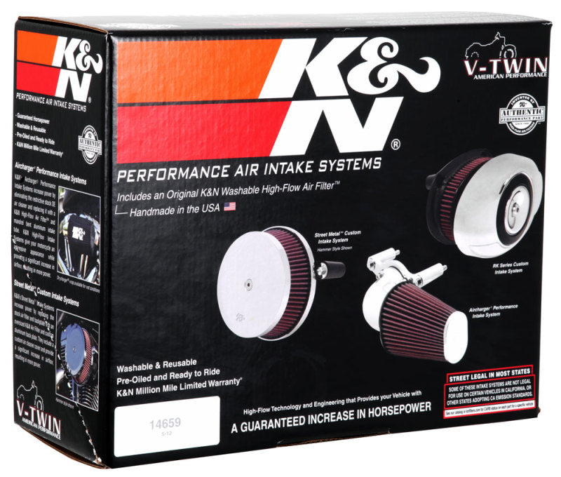 K&N Engineering K&N FIPK H/D Touring Models 2017-2018 BLACK Performance Air Intake System