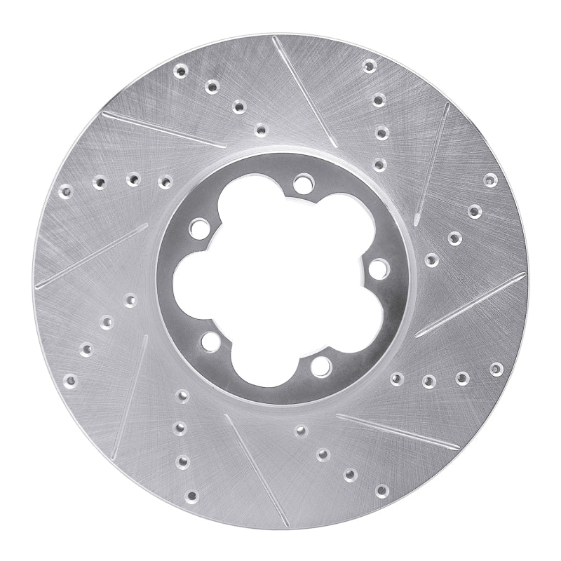 R1 Concepts R1 15-25 Ford Transit-350 HD/DRW Front Right Drilled & Slotted Silver Brake Rotor