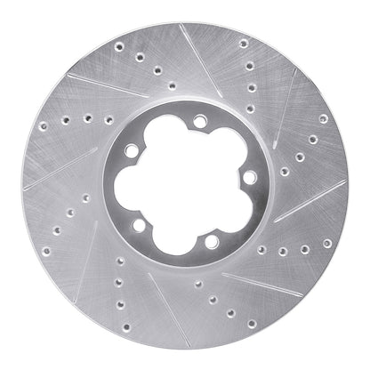 R1 Concepts R1 15-25 Ford Transit-350 HD/DRW Front Right Drilled & Slotted Silver Brake Rotor