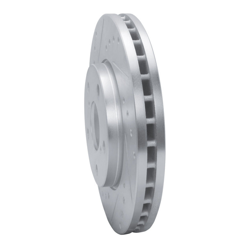 R1 Concepts R1 92-95 Toyota MR2 Front Left Drilled & Slotted Silver Brake Rotor
