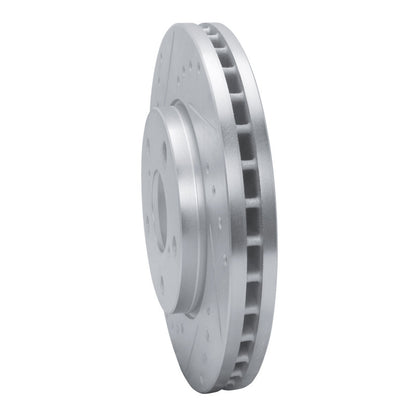 R1 Concepts R1 92-95 Toyota MR2 Front Left Drilled & Slotted Silver Brake Rotor
