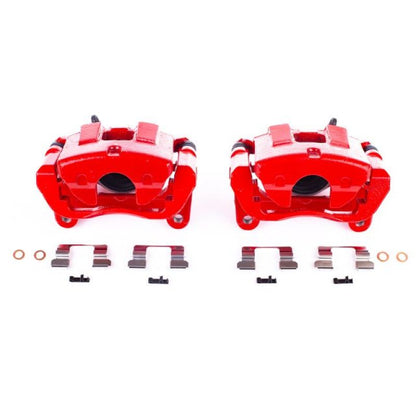 PowerStop Power Stop 14-18 Jeep Cherokee Front Red Calipers w/Brackets - Pair
