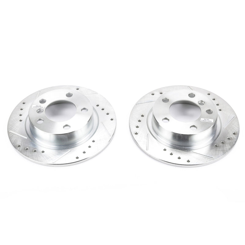 PowerStop Power Stop 11-16 Mini Cooper Countryman Rear Evolution Drilled & Slotted Rotors - Pair