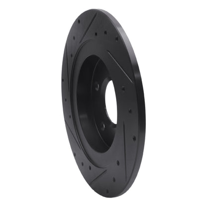 R1 Concepts R1 98-05 Buick Park Avenue Rear Right Drilled & Slotted Black Brake Rotor