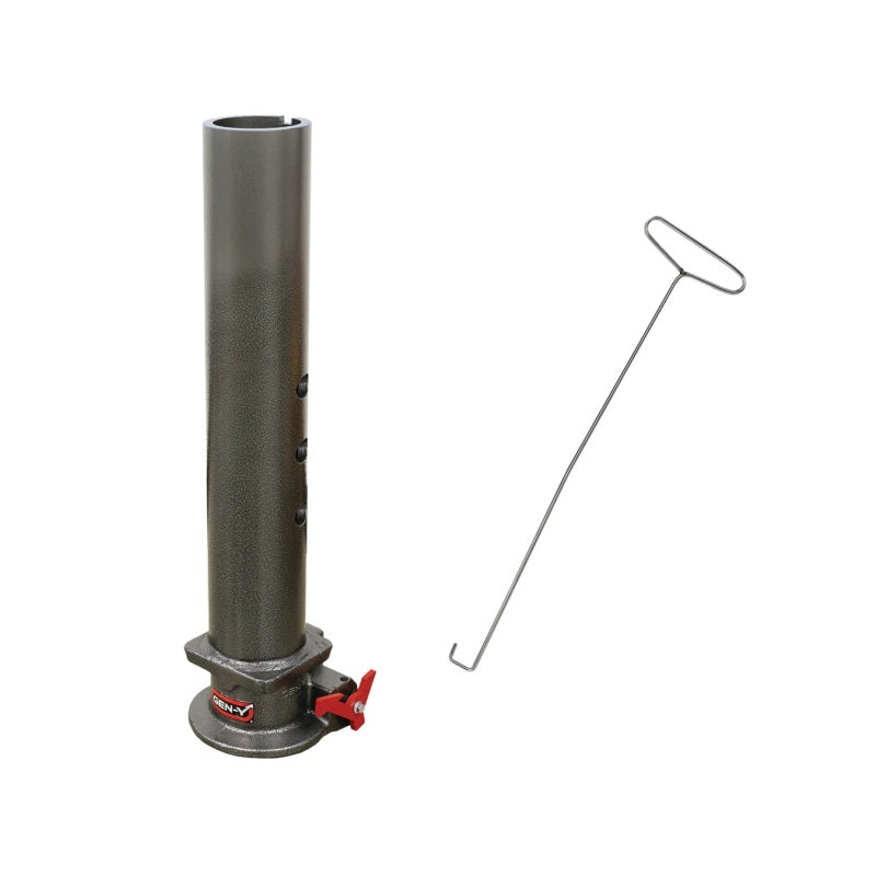 GEN-Y Hitch Gen-Y Viking 4in Round Tube Gooseneck Static Hitch w/SnapLatch 2-5/16in Coupler 8.5K TW 30K