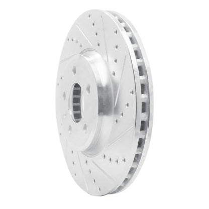 R1 Concepts R1 08-12 Audi Q5 (USA/Canada Excl Hybrid) Front Right Drilled & Slotted Silver Brake Rotor