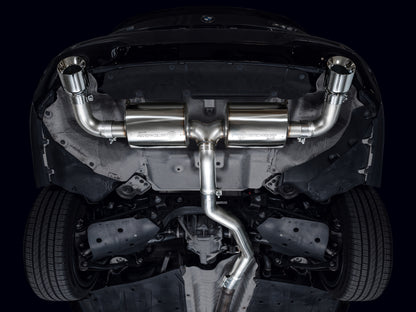 AWE Tuning 19-23 BMW 330i / 21-23 BMW 430i Base G2X Touring Axle-Back Exhaust - Chrome Silver