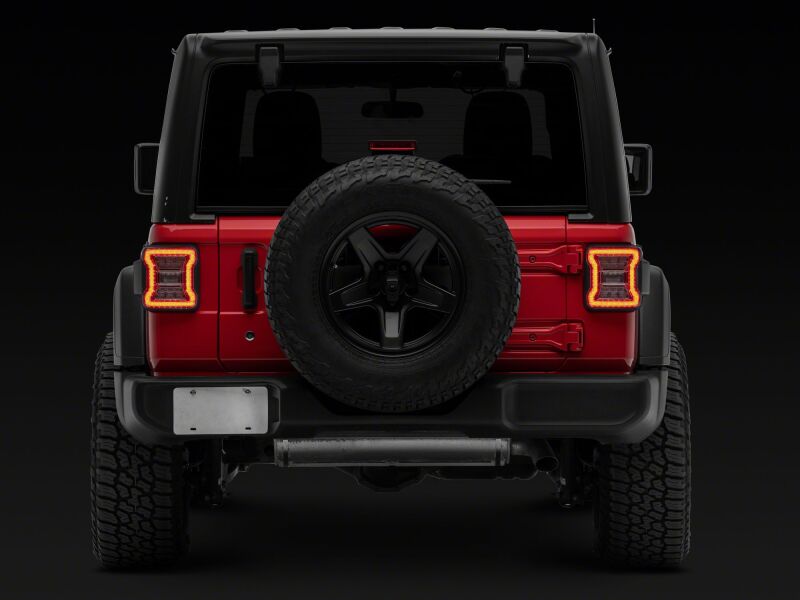 Raxiom 18-26 Jeep Wrangler JL LED Tail Lights- Clear Housing- Clear Lens