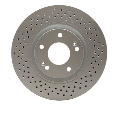 DFC 07-08 Hyundai Tiburon Front Drilled GeoSPEC Coated Rotor