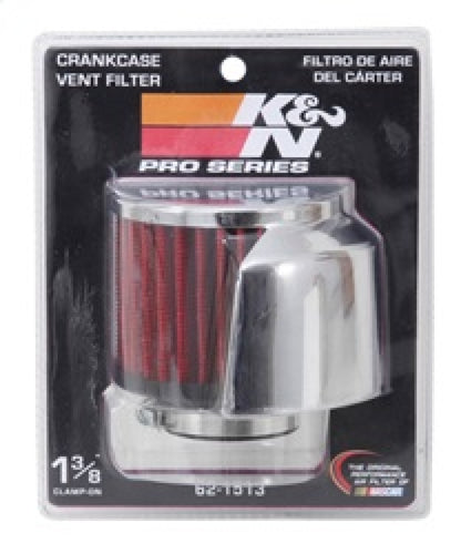 K&N Engineering K&N 1.375in Flange ID x 3in OD x 2.5in Height Clamp On Crankcase Vent Filter