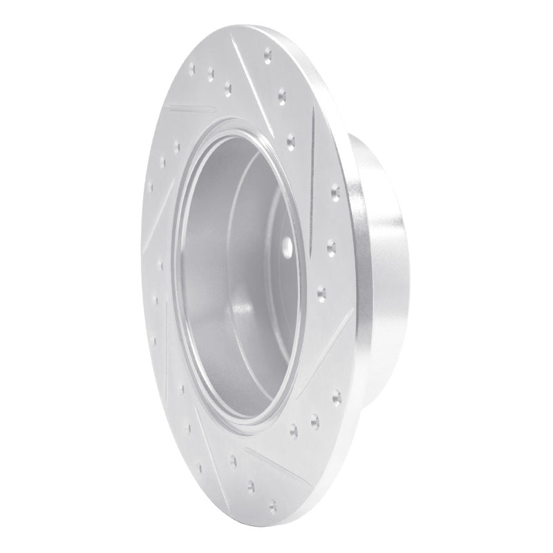 R1 Concepts R1 97-08 Chevrolet ASTRA (Mexico) Rear Left Drilled & Slotted Silver Brake Rotor