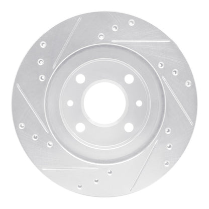 R1 Concepts R1 15-19 Renault Logan (Mexico) Front Right Drilled & Slotted Silver Brake Rotor