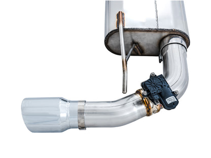 AWE Tuning Ford Focus RS SwitchPath Cat-Back Exhaust - Chrome Silver Tips