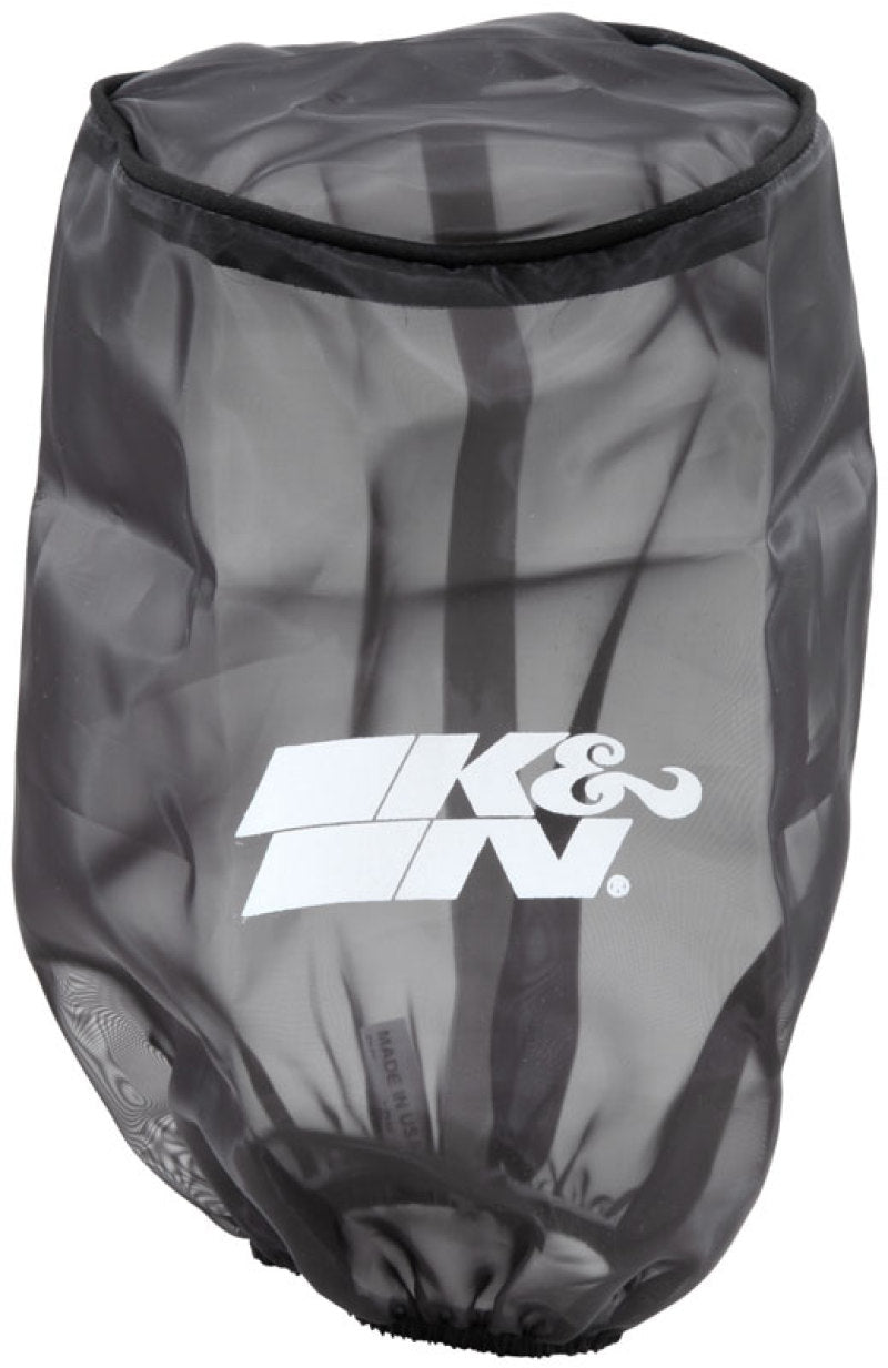 K&N Engineering K&N Universal Round Tapered Filter Wrap - Black - 6in Base ID x 4.625in Top ID x 9in Height