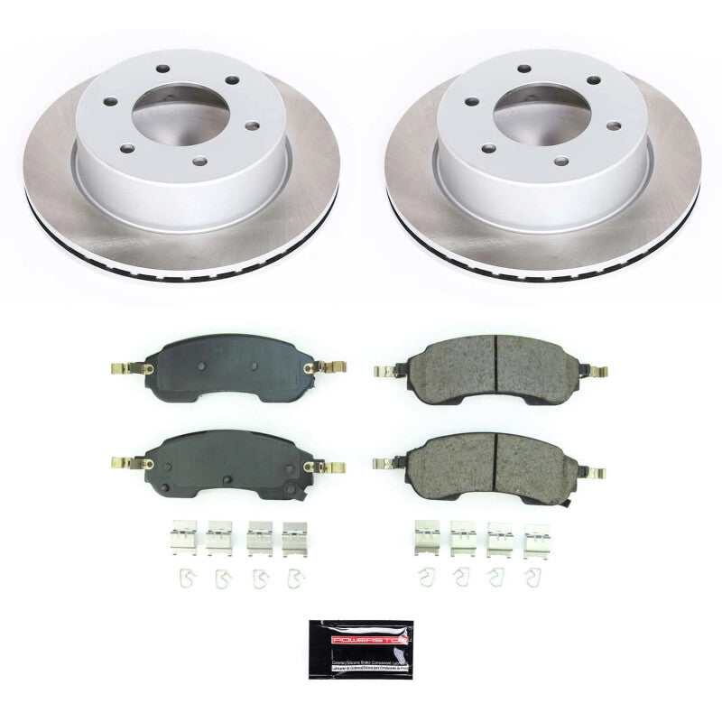 PowerStop Power Stop 21-23 Ford Bronco Rear Semi-Coated Rotor Kit