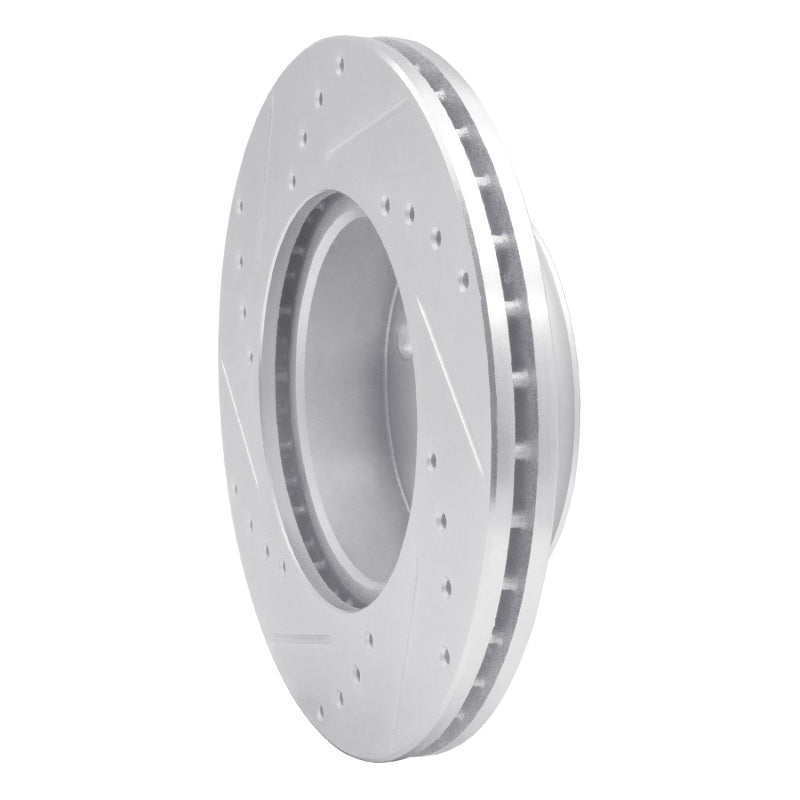 R1 Concepts R1 92-95 Volkswagen EuroVan Front Right Drilled & Slotted Silver Brake Rotor